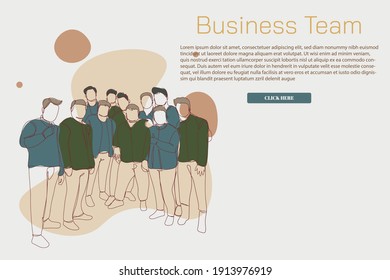 continuous line drawing of an employee is meeting a business idea vector business illustration