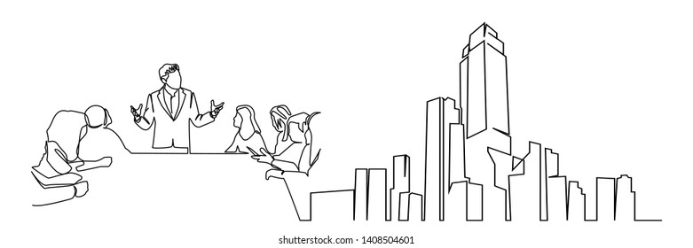continuous line drawing engineer building
Construction supervision vector illustration simple.industry