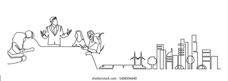 continuous line drawing engineer building
Construction supervision vector illustration simple.industry