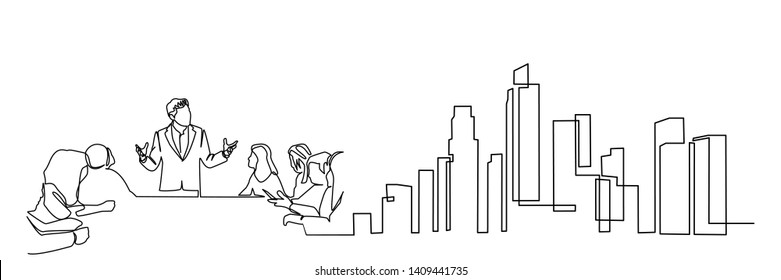 continuous line drawing engineer building
Construction supervision vector illustration simple.industry