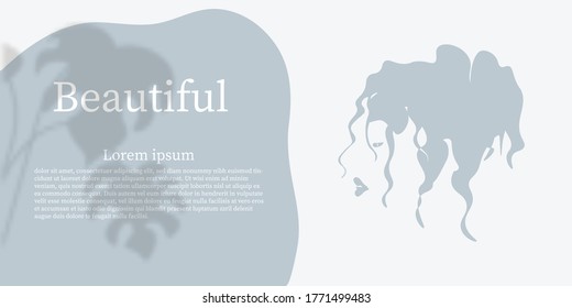 Continuous line, drawing of a face with hairstyle, fashion concept, woman beauty minimalist, vector illustration pretty sexy. 