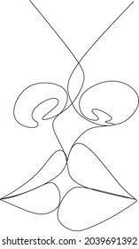 Continuous line, drawing of faces and hairstyle, fashion concept, woman beauty minimalist, vector