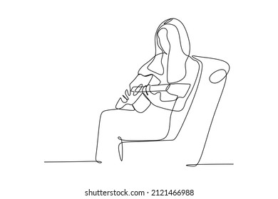 dibujo de línea continua de guitarrista de guitarra femenina que toca guitarra. Concepto de rendimiento de artista de música dinámica ilustración de dibujo gráfico de línea única ilustración vectorial