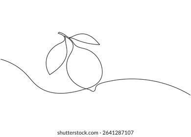 Continuous line drawing of fifteen lemons on white