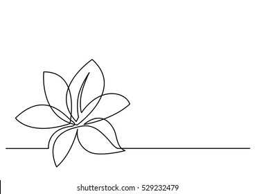 continuous line drawing flower
