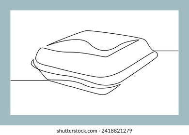 Dibujo continuo de la caja de alimentos