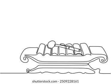 Continuous line drawing of a Gamelan, illustrating the traditional music instrument from Indonesia in a minimalist design.