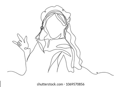 continuous line drawing of graduation students graduation card concept congratulation card vector illustration
