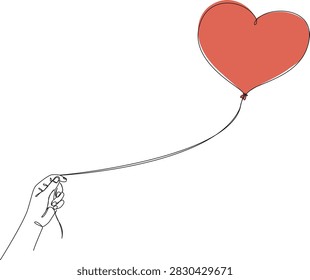 continuous line drawing hand