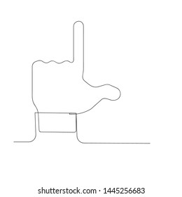 continuous line drawing of hand. isolated sketch drawing of hand line concept. outline thin stroke vector illustration