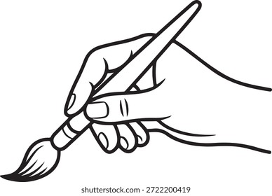Dibujo de línea continua de una pintura o dibujo a mano