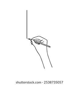 Dibujo de línea continua de línea de dibujo a mano con pluma