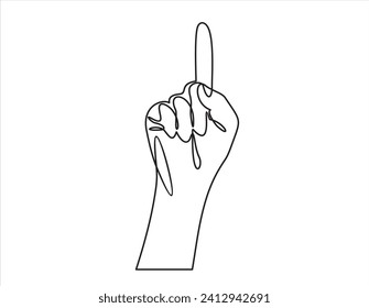 Endloszeichnung mit Zeigefinger