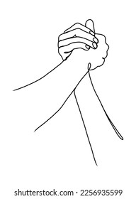 Dibujo continuo de líneas de mano Pareja Ilustración minimalista de moda.	
