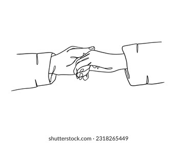 Dibujo continuo de líneas de mano pareja la ilustración minimalista de moda. Ilustración vectorial.
