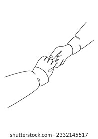 Dibujo continuo de líneas de mano pareja la ilustración minimalista de moda. Ilustración vectorial.