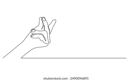 continuous line drawing of hands flicking fingers.flicking hand gestures looking for one line drawings.signs of king's service, calling servants, finding ideas and so on