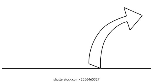 continuous line drawing of horizontal double arrow symbol. abstract line art illustration, arrow pointing, Arrow Symbol Continuous Line Icon, One line drawing of arrows Left and right linear arrows. 