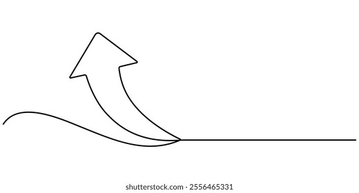 continuous line drawing of horizontal double arrow symbol. abstract line art illustration, arrow pointing, Arrow Symbol Continuous Line Icon, One line drawing of arrows Left and right linear arrows. 