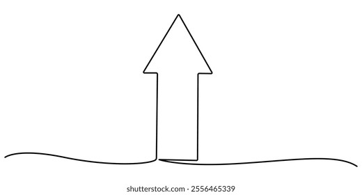 continuous line drawing of horizontal double arrow symbol. abstract line art illustration, arrow pointing, Arrow Symbol Continuous Line Icon, One line drawing of arrows Left and right linear arrows. 