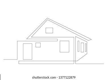 Typical Cartoon House Draw Stock Vector (Royalty Free) 1026857242 ...