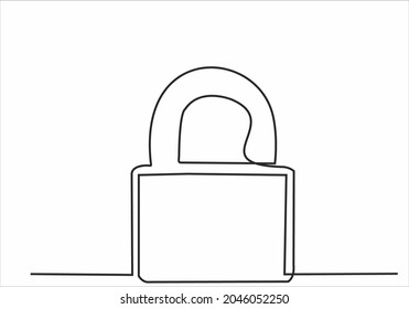 continuous line drawing of house keys, real estate concept, isolated on white background. vector