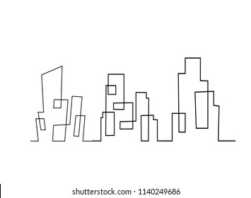 9,645 Building continuous line Images, Stock Photos & Vectors ...