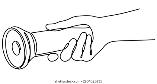 A continuous line drawing