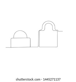 continuous line drawing of indissoluble. isolated sketch drawing of indissoluble line concept. outline thin stroke vector illustration