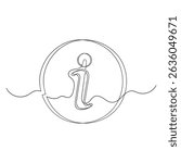  continuous line drawing instructions icon template