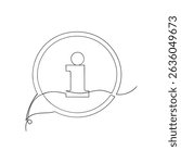  continuous line drawing instructions icon template