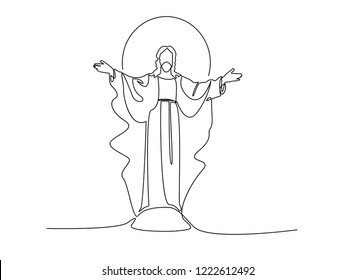 Jesus Christ Line Art