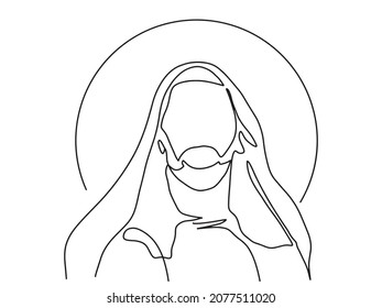 Dauerzeilenzeichnung Jesu Christi, Vektorgrafik-Testament
Bibel