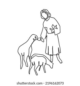 Continuous line drawing of Jesus Christ vector illustration Testament
Bible
