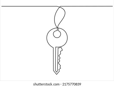 continuous line drawing key