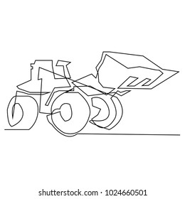 continuous line drawing of
Loading and digging