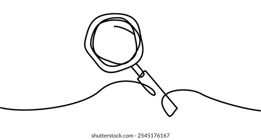 Dibujo de línea continua del símbolo de aumento. Ilustración abstracta del arte de línea