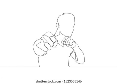 continuous line drawing of a man in a stance clenched his fists aimed at the viewer. Readiness, aggression, determination, masculinity