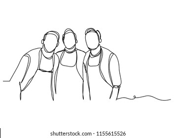 continuous line drawing of a man wearing a chef cooking distinguishes want. Preparing food