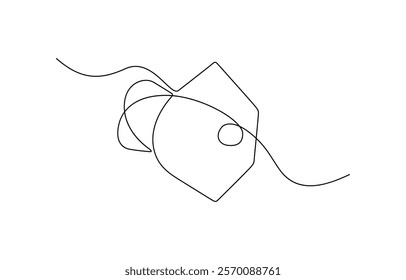 Continuous line drawing of  mask, One line art, Vector illustration. One continuous line drawing of medical worker wearing face mask.