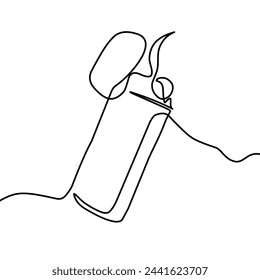 Dibujo de líneas continuas de coincidencias. Doodle ilustración vectorial
