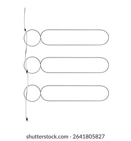  continuous line drawing Menu Icon. web menu sign and symbol.