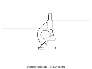 Continuous line drawing microscope
