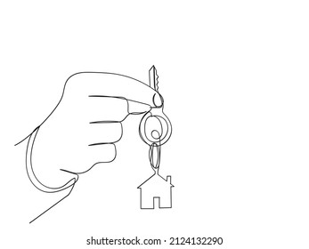 Dibujo continuo de líneas de minimalismo para la mayoría de los constructores profesionales en casa