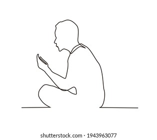 Continuous line drawing of moslem man pray and raise hand can use for ramadan and ied mubarak.
