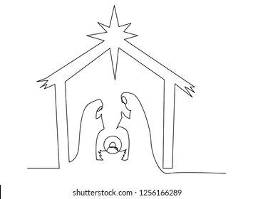 533 Birth Of Christ Line Art Images, Stock Photos & Vectors | Shutterstock