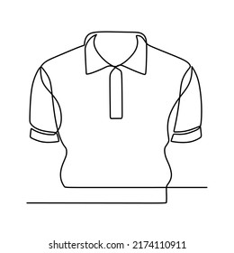 dibujo de línea continua en ropa