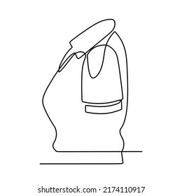 continuous line drawing on clothes