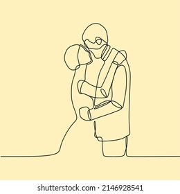 continuous line drawing on couple people