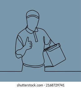 continuous line drawing on courier